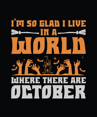 Naklejka na ściany i meble Halloween shirt design template vector