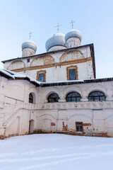 Fototapeta na wymiar Znamensky Cathedral, it is an inactive Orthodox church in Veliky Novgorod
