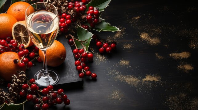 glasses of champagne, new year and end of year party