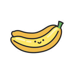 cute banana illustration