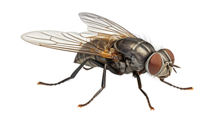 fly isolated on transparent background cutout