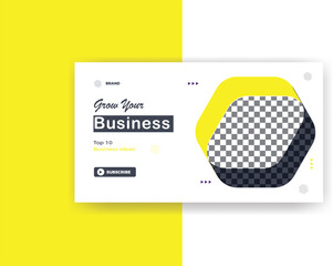 Creative digital marketing YouTube                                                                                                                                    thumbnail  template design