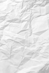 White clean crumpled paper