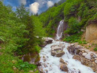 Kaçkar mountains avusor waterfall