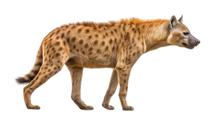 Obraz premium hyena isolated on transparent background cutout