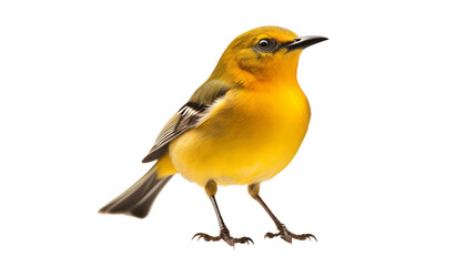 Fototapeta premium yellow sparrow isolated on transparent background cutout