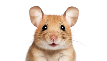 rat face isolated on transparent background cutout