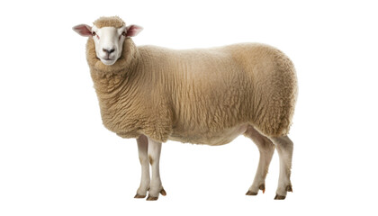 sheep isolated on transparent background cutout