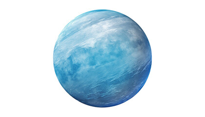 blue planet isolated on transparent background cutout