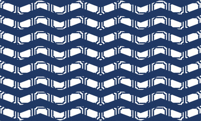 abstract blue zigzag strip line cross background repeat seamless pattern, replete image design for fabric printing or wall, wallpaper, shirt print