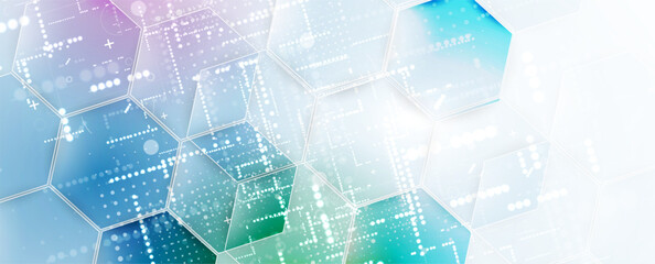 Technology abstract futuristic background for internet business. Big data concept.