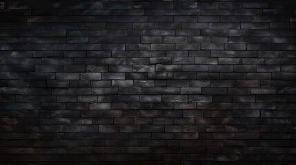 Fototapeta na wymiar Black brick wall