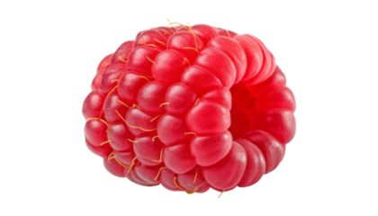 raspberry isolated on transparent background cutout