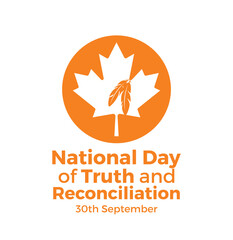 National Day for Truth and Reconciliation. 30th September. Every Child Matters. Vector Illustration.