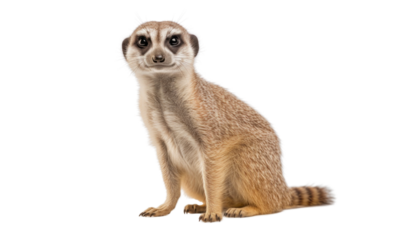 meerkat isolated on transparent background cutout