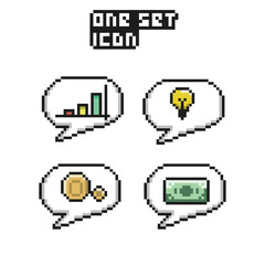 Fototapeta na wymiar this is dialog icon in pixel art with simple color and white background ,this item good for presentations,stickers, icons, t shirt design,game asset,logo and your project.