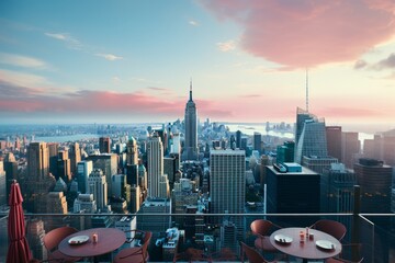 Fototapeta na wymiar New york city skyline