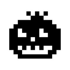 Pixelated halloween pumpkin