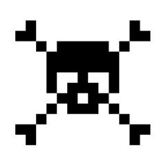 Skull pixel icon
