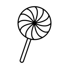 Lollipop icon vector. Candy illustration sign. Sweets symbol or logo.