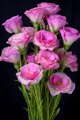 Fototapeta premium Bouquet of roses Eustoma