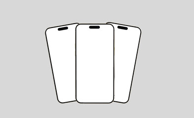 3d rendered Realistic phone mockup design