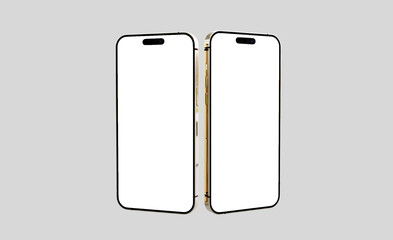 3d rendered Realistic phone mockup design