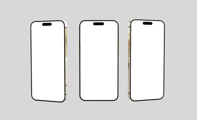 3d rendered Realistic phone mockup design