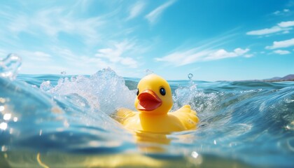 Summer Energy by the Sea: Yellow Bath Duck