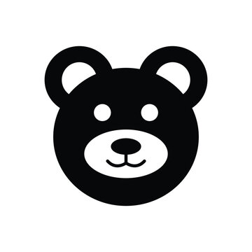bear icon vector cartoo cute bear sign 
