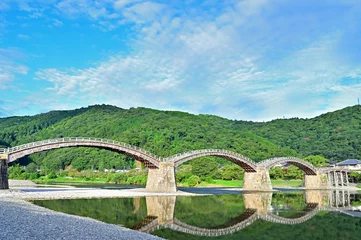 Foto auf Acrylglas Kintai-Brücke 錦帯橋　山口県岩国市