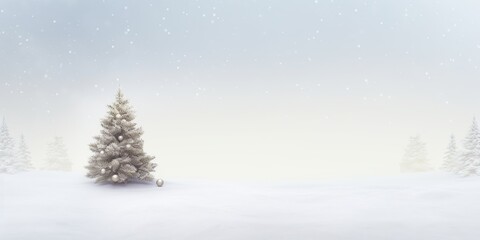 Christmas tree product display background. AI Generated.