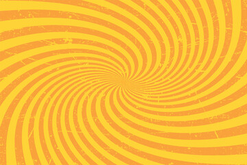 Retro Grunge texture Round sunburst ray in vintage style Abstract background Vector illustration eps