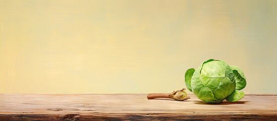 Vegetable on isolated pastel background Copy space