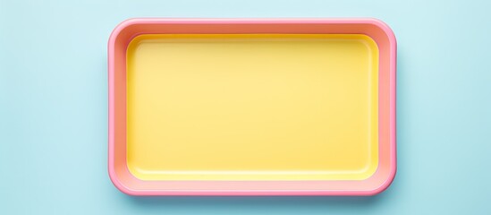 plastic toy on isolated pastel background Copy space