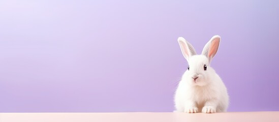 Symbol of Easter beautiful pet care isolated pastel background Copy space
