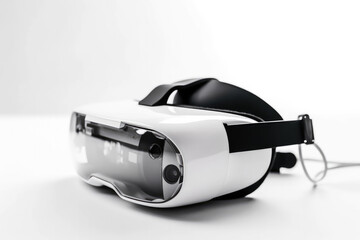 Virtual glasses on a plain background