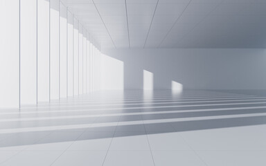 Obraz premium Abstract interior building, 3d rendering.