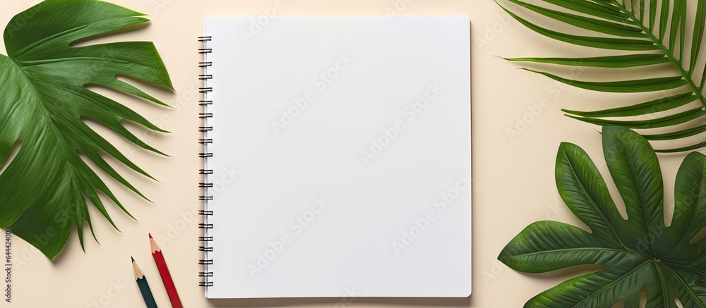 Poster mockups or simulations of magazines books or catalogs on a black table with a blank page or notepad 