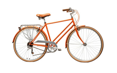 Bicycle Isolated on Transparent PNG Background, rendering. Generative AI