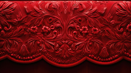 Red velvet fabric background