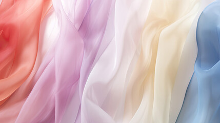 Obraz premium Vaporous organza fabric background banner