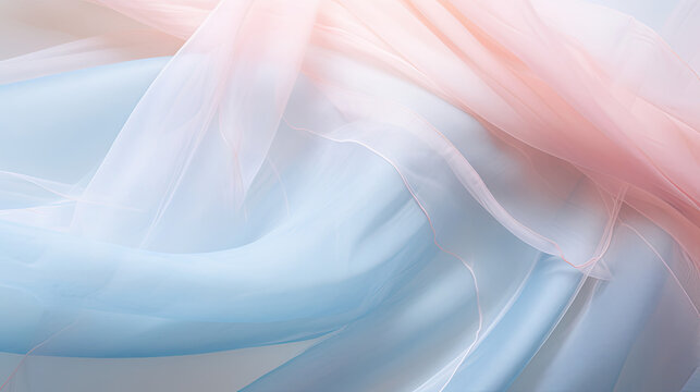 Vaporous tulle fabric background banner