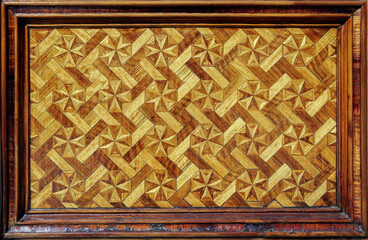 Wooden panel decorated with a Cross of Malta pattern, from Order of Malta.