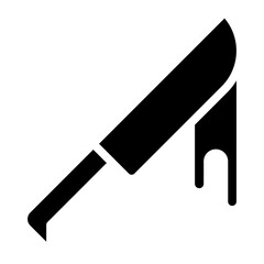 scary knife glyph