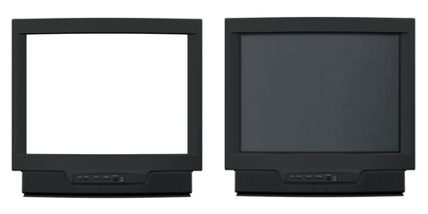 Retro television CRT TV - transparent png