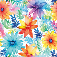 Fototapeta na wymiar A Captivating 3D Flower Seamless Pattern Collection
