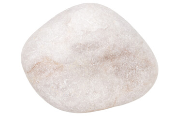 Top view of single gray pebble