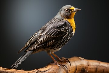 Obraz premium Turdus merula, a common blackbird, belonging to the Turdidae family