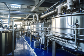 Chemical conveyor plant processing fermentation tank metal industrial factory alcohol